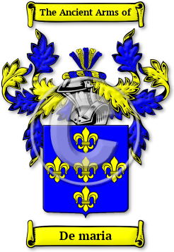 De maria Family Crest Download (JPG) Legacy Series - 600 DPI